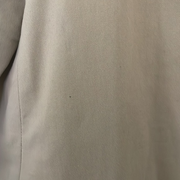 Theory Cropped Peter Pan Collar Button Down Jacket Blazer Beige Size Medium - Picture 6 of 6